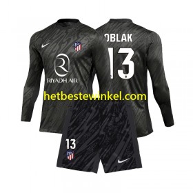 Atlético Madrid Jan Oblak 13 Voetbalshirts Doelman Kind Thuis 2024-25 - LS